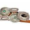 Image 2 : Group of Four Navajo Concho Belts.