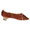Image 2 : Red Silk Slipper, c. 18th/Early 19th Century.