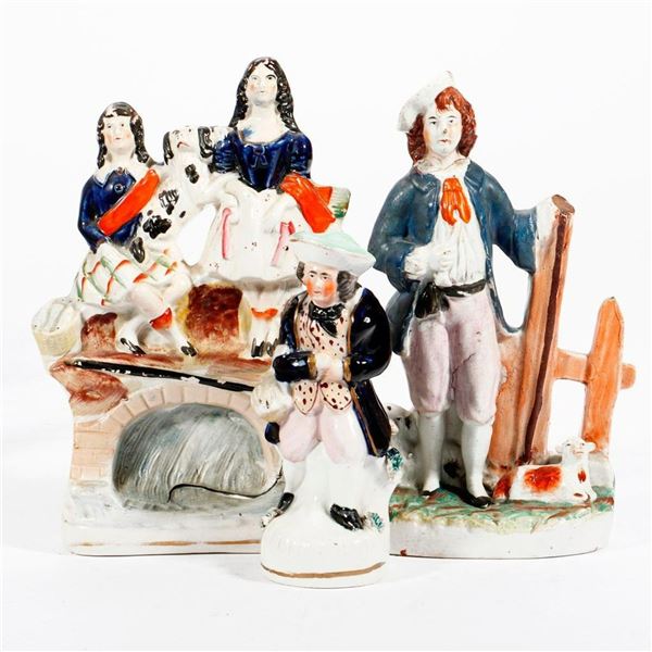 Group of Nine Staffordshire Figurines.