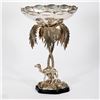 Image 1 : Silver Plate Palm Tree Centerpiece.