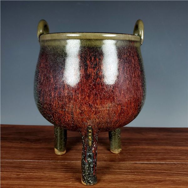 Chinese jun kiln porcelain incense burner