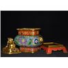 Image 4 : Chinese bronze cloisonne incense burner