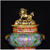 Image 7 : Chinese bronze cloisonne incense burner
