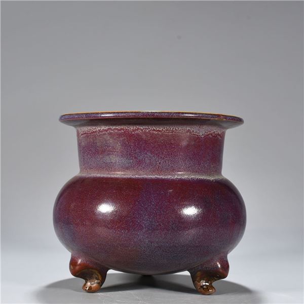Chinese jun kiln porcelain incense burner