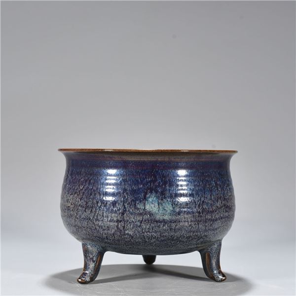 Chinese jun kiln porcelain incense burner