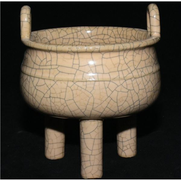 Chinese ge kiln porcelain incense burner