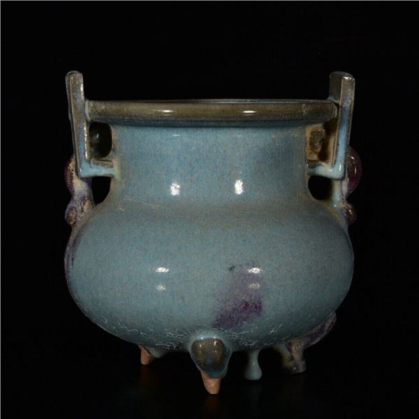 Chinese jun kiln porcelain incense burner