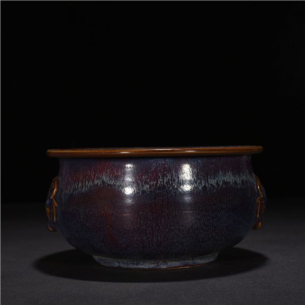 Chinese jun kiln porcelain incense burner