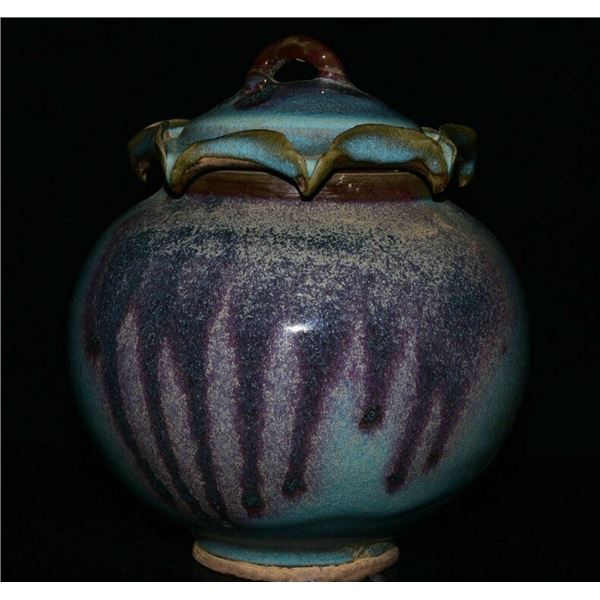 Chinese jun kiln porcelain jar