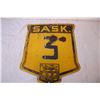 Image 1 : Antique SASK 3 Highway Sign (15" tall 12" wide)