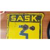 Image 3 : Antique SASK 3 Highway Sign (15" tall 12" wide)