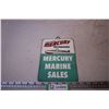 Image 1 : Mercury Marine Sales Tin Sign (hanging) - 10"