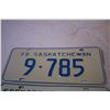 Image 2 : (2) 1970 + 1972 Saskatchewan License Plates