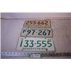 Image 1 : (3) Saskatchewan Licence Plates