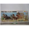 Image 1 : Wells Fargo Overland Stagecoach 2 1/2 feet long 1:16 Scale (looks complete)