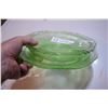 Image 2 : Depression glass bowl + tray - has chips