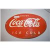 Image 1 : 18" Coca-Cola - Porcelain Fantasy Sign