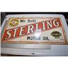 Image 1 : Sterling Motor Oil - Porcelain Fantasy Sign (Double Sided)