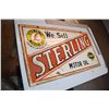 Image 4 : Sterling Motor Oil - Porcelain Fantasy Sign (Double Sided)