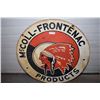 Image 1 : McColl Frontenac (Double sided - 3 ft round dealer sign) - Porcelain Fantasy Sign