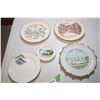 Image 1 : (5) Old souvenir plates