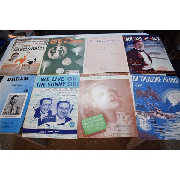 Vintage sheet music