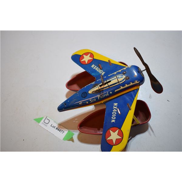 Vintage Tin Toy - Ohio Art float plane