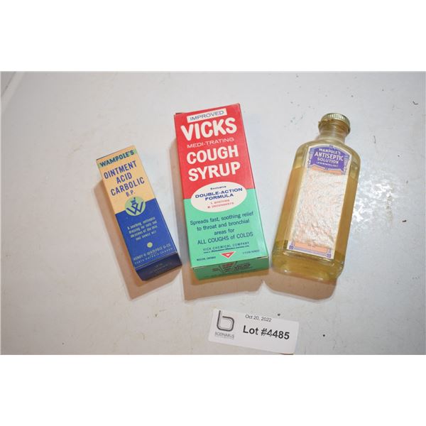 (3) NOS medicine bottles