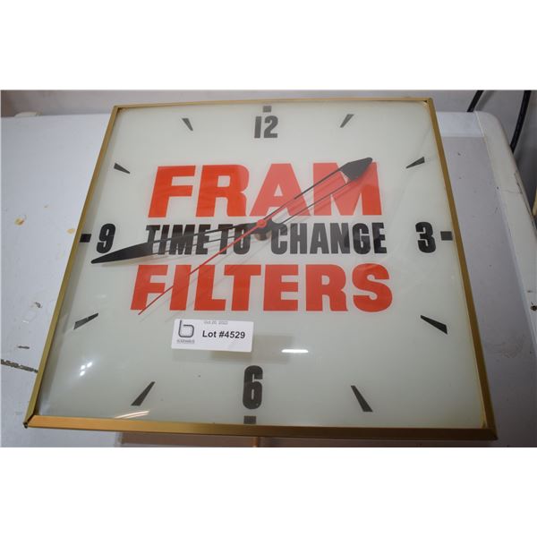 Fram Filters Clock (working)