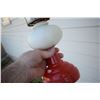 Image 2 : Coal Oil Lamp - Red/White