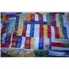 Image 2 : Blanket made from 1920's-30's Farm Award Ribbons