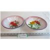 Image 1 : (2) Enamel Bowls (minor chipping) Made in China - Bumper Harvest + Lucky Elephant
