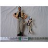 (2) Action Figures - Evel Knievel + Marine