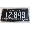 Image 2 : 1960 Sask Trailer Plate