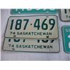Image 4 : (3) Sask Plates 1974 - (2) Sask Plates 1969