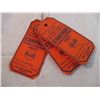 Image 3 : Red Indian oil tag + (3) Gulf antifreeze tags