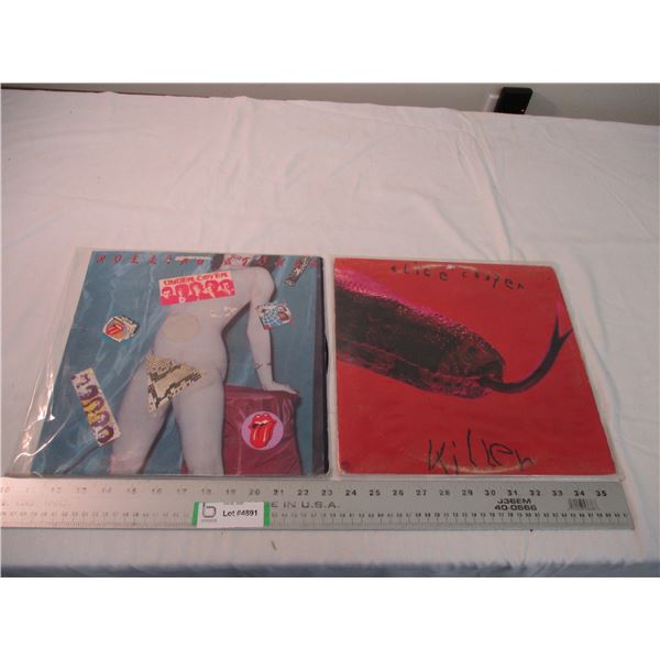 2X THE BID PRICE - Alice Cooper + Rolling Stones records