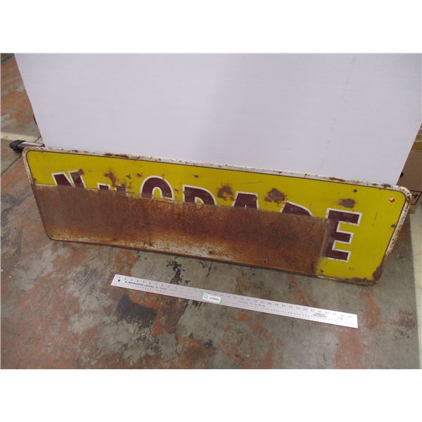 Nu Grape tin sign - 17x53