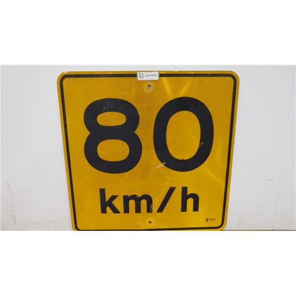 Highway Sign (80km/h)