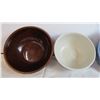 Image 2 : (3) Medalta Bowls - (larger purple bowl has cracks)
