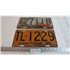 Image 1 : 1945 + 1951 Manitoba License Plates