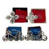 Image 1 : 6 Lunt And Reed And Barton Sterling Silver Christmas Ornaments