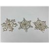 Image 3 : 6 Sterling Silver Gorham Christmas Snowflake Ornaments