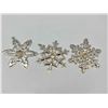 Image 7 : 6 Sterling Silver Gorham Christmas Snowflake Ornaments