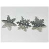 Image 8 : 6 Sterling Silver Gorham Christmas Snowflake Ornaments