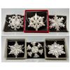 Image 1 : 6 Gorham Sterling Silver Christmas Snowflake Ornaments