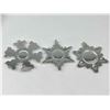 Image 3 : 6 Gorham Sterling Silver Christmas Snowflake Ornaments