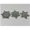 Image 4 : 6 Gorham Sterling Silver Christmas Snowflake Ornaments