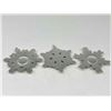 Image 5 : 6 Gorham Sterling Silver Christmas Snowflake Ornaments