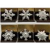 Image 1 : 6 Gorham Sterling Christmas Snowflake Ornaments